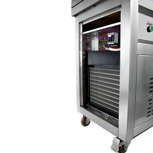Фризер для ролл мороженого KCB-2F Foodatlas (стол для топпингов, 2 компрессора)