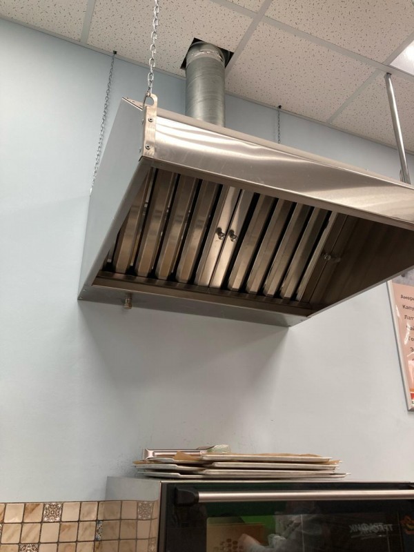 Вытяжной пристенный зонт ЗВП 800*800*400 мм